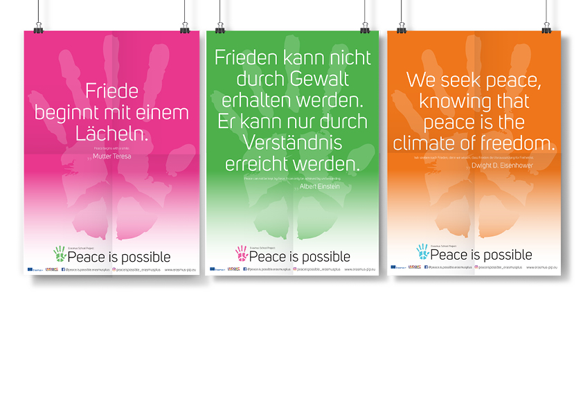 Peace is possible - Plakatreihe(3 von 5 Motiven).