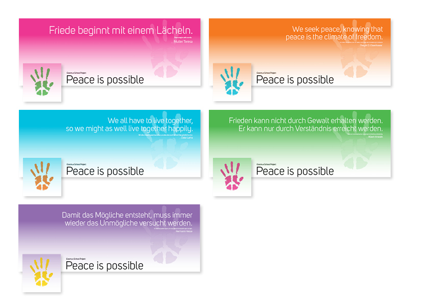 Peace is possible - Facebookbanner und Profilbilder.